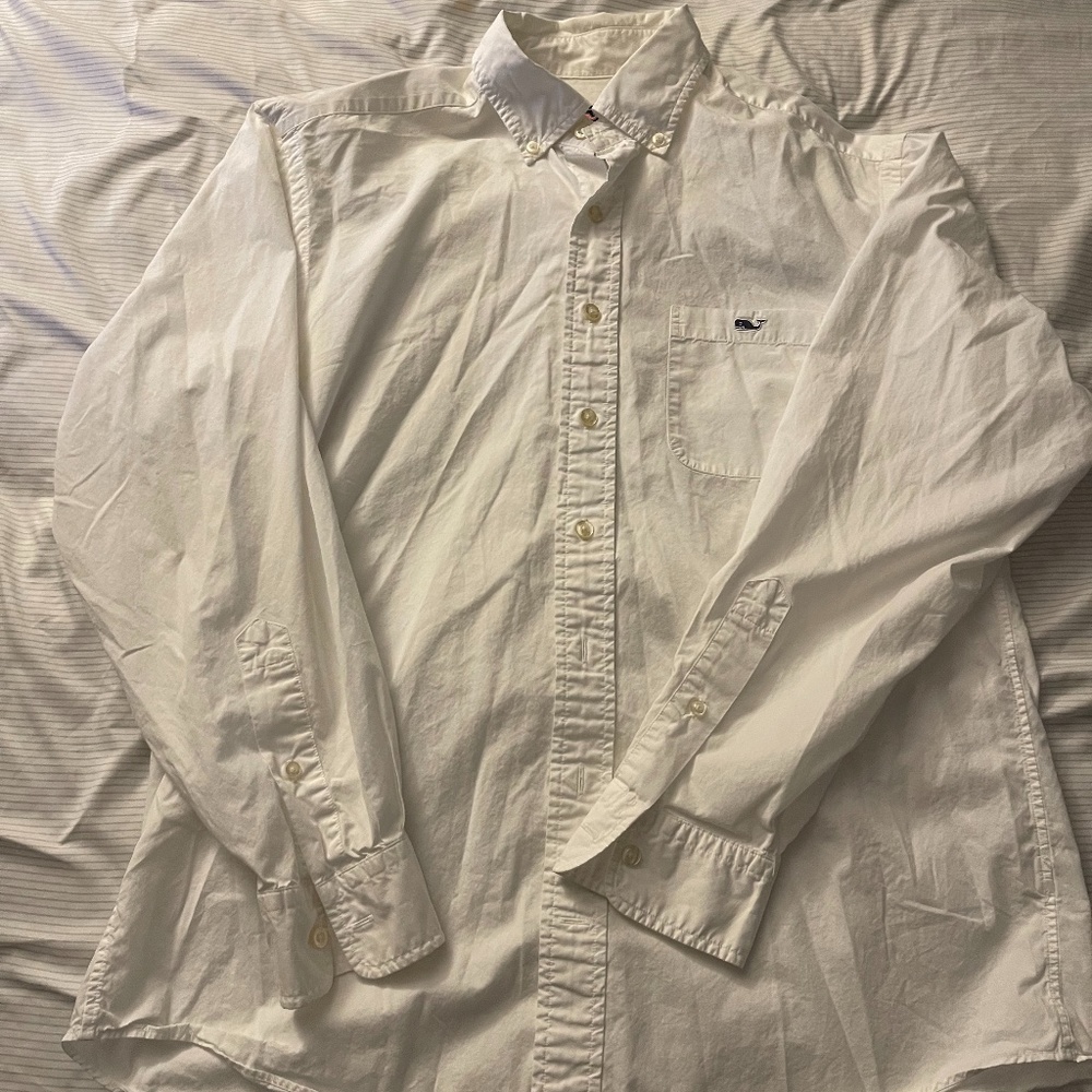 White Vineyard Vines Button-Up